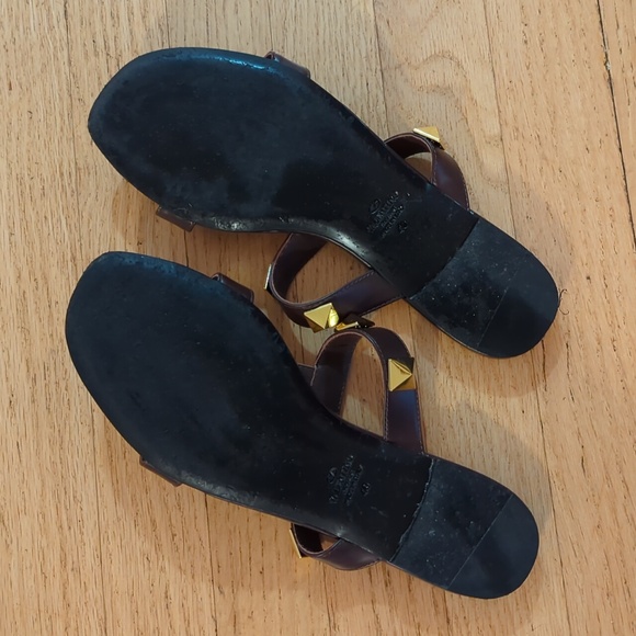 Brown stud sandals size US8 EU 40 - Picture 6 of 9